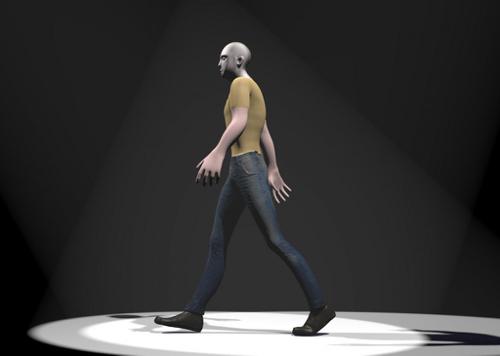 Rigged Man With Walk Cycle preview image